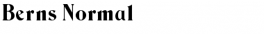 Download Berns Normal Font Title Preview