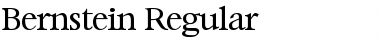 Download Bernstein-Regular Regular Font Title Preview