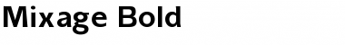 Download Mixage Bold Font