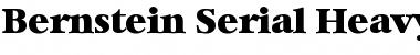 Download Bernstein-Serial-Heavy Regular Font Title Preview