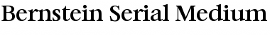 Download Bernstein-Serial-Medium Regular Font Title Preview