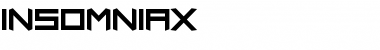 Download Insomniax Regular Font Title Preview