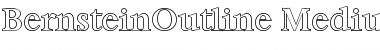 Download BernsteinOutline-Medium Regular Font Title Preview