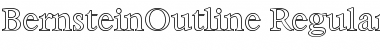 Download BernsteinOutline Regular Font Title Preview