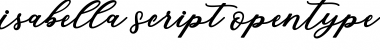Download Isabella Script Regular Font Title Preview