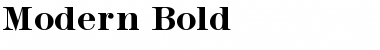 Download Modern Bold Font