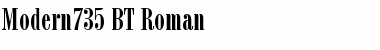 Download Modern735 BT Roman Font