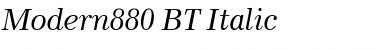 Download Modern880 BT Italic Font