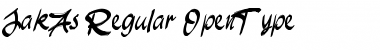 Download JakAs Regular Font Title Preview