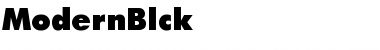 Download ModernBlck Bold Font