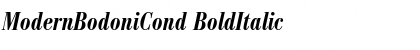 Download ModernBodoniCond BoldItalic Font