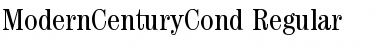Download ModernCenturyCond Regular Font Title Preview