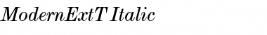 Download ModernExtT Italic Font