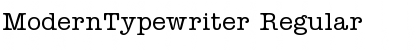 Download ModernTypewriter Regular Font
