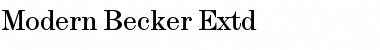 Download Modern Becker Extd Regular Font