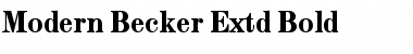 Download Modern Becker Extd Bold Font