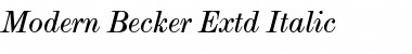 Download Modern Becker Extd Italic Font