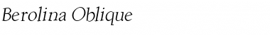 Download Berolina Light Italic Font Title Preview