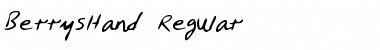 Download BerrysHand Regular Font Title Preview
