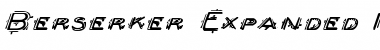 Download Berserker Expanded Italic Expanded Italic Font Title Preview