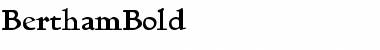 Download BerthamBold Regular Font Title Preview