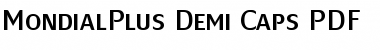 Download MondialPlus Demi Caps Regular Font
