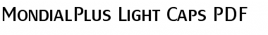 Download MondialPlus Light Caps Regular Font