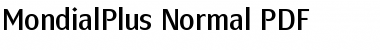 Download MondialPlus Normal Font