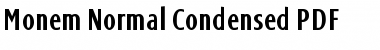 Download Monem Normal Condensed Regular Font