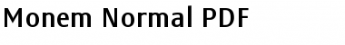 Download Monem Normal Regular Font