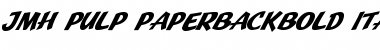 Download JMH Pulp Paperback Bold Italic Font Title Preview