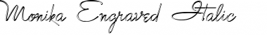 Download Monika 'Engraved' Italic Font