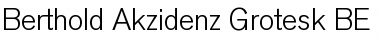 Download Berthold Akzidenz Grotesk BE Font