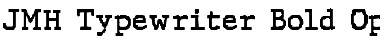Download JMH Typewriter Bold Font Title Preview