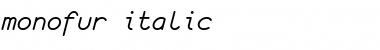 Download monofur italic Font