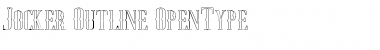 Download Jocker Free Outline Regular Font Title Preview
