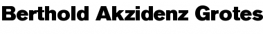 Download Berthold Akzidenz Grotesk BE Regular Font