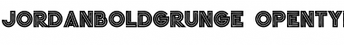 Download Jordan Bold Grunge Bold Grunge Font Title Preview