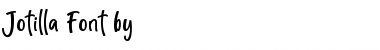 Download Jotilla Regular Font Title Preview
