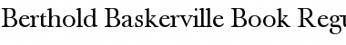 Download Berthold Baskerville Book Regular Font Title Preview