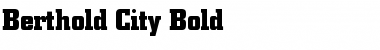 Download Berthold City Bold Font Title Preview