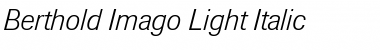 Download Berthold Imago Italic Font Title Preview