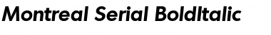 Download Montreal-Serial BoldItalic Font