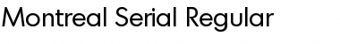 Download Montreal-Serial Regular Font