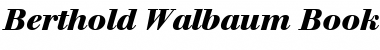 Download Berthold Walbaum Book Italic Font