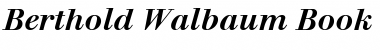 Download Berthold Walbaum Book ItalicBold Font