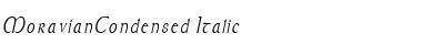 Download MoravianCondensed Italic Font