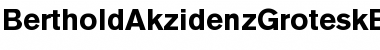 Download BertholdAkzidenzGroteskBE Bold Font Title Preview