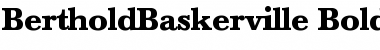 Download BertholdBaskerville Bold Font Title Preview