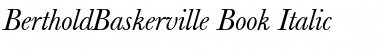Download BertholdBaskerville-Book BookItalic Font Title Preview